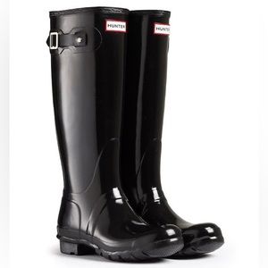Women's Hunter Original Tall Gloss Rain Boots - Size 9